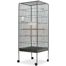 Bird Cage Black 21.3"x21.3"x57.5" Steel