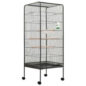 Bird Cage Gray 21.3"x21.3"x57.5" Steel