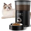 Automatic Cat Feeders for Indoor Cats with Timer. 4L Capacity Black Automatic Cat Feeder with Timer, Voice Recorder. Automatic Dog Feeder with Timer.
