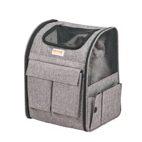 VEVOR Rolling Pet Carrier Backpack with Removable Wheels for Under 18LBS, Large Soft Sided Wheeled Dog Carrier Cat Travel Carrier Airline Approved for