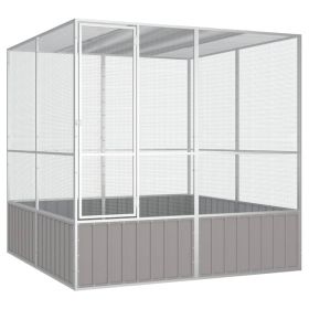 Bird Cage Gray 84.1"x85.6"x83.3" Galvanized Steel
