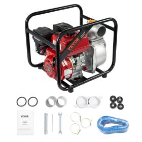 VEVOR Gasoline Engine Water Pump Gas Powered Water Transfer Pump 3" 7HP 4-Stroke