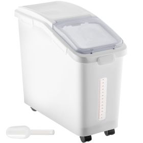 VEVOR Ingredient Storage Bin, 11.4 Gallon Capacity Shelf Ingredient Bin, 280 Cup Flour Bins on Wheels Commercial Prosave Shelf-storage Ingredient Bin