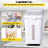 VEVOR Ingredient Storage Bin, 11.4 Gallon Capacity Shelf Ingredient Bin, 280 Cup Flour Bins on Wheels Commercial Prosave Shelf-storage Ingredient Bin