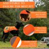 Reflective Dog Vest XL Size Hi Visibility Fluorescent Blaze Orange Dog Vest Helps Protect Your Best Friend. Safeguard Your PUP from Motorists & Huntin